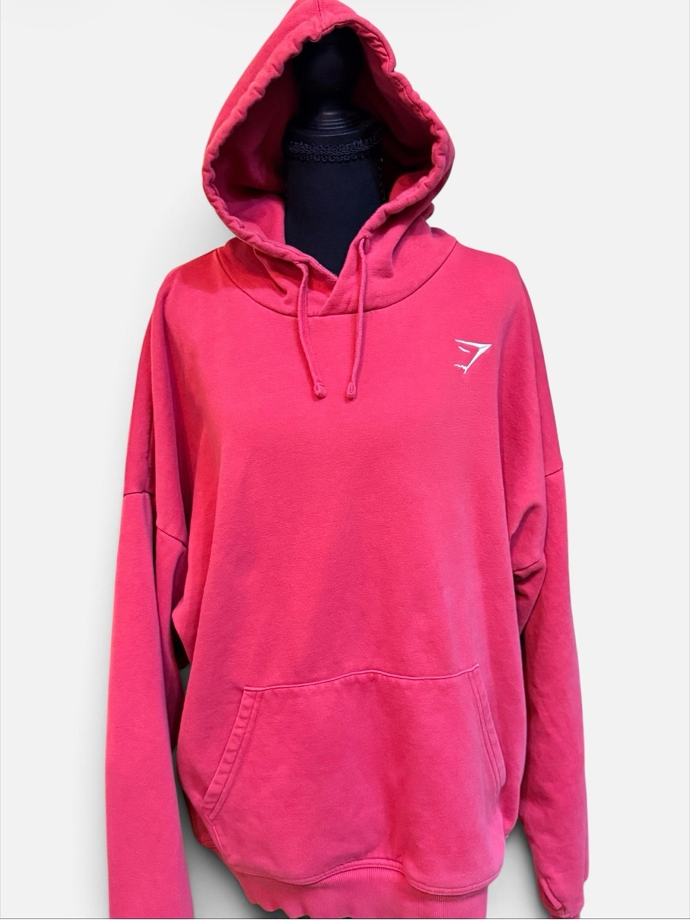 Gymshark Training Oversized Hoodie Magenta Pink Size L Slouchy Sweatshirt